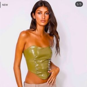 Tiger Mist olive green corset perfection condition size small
